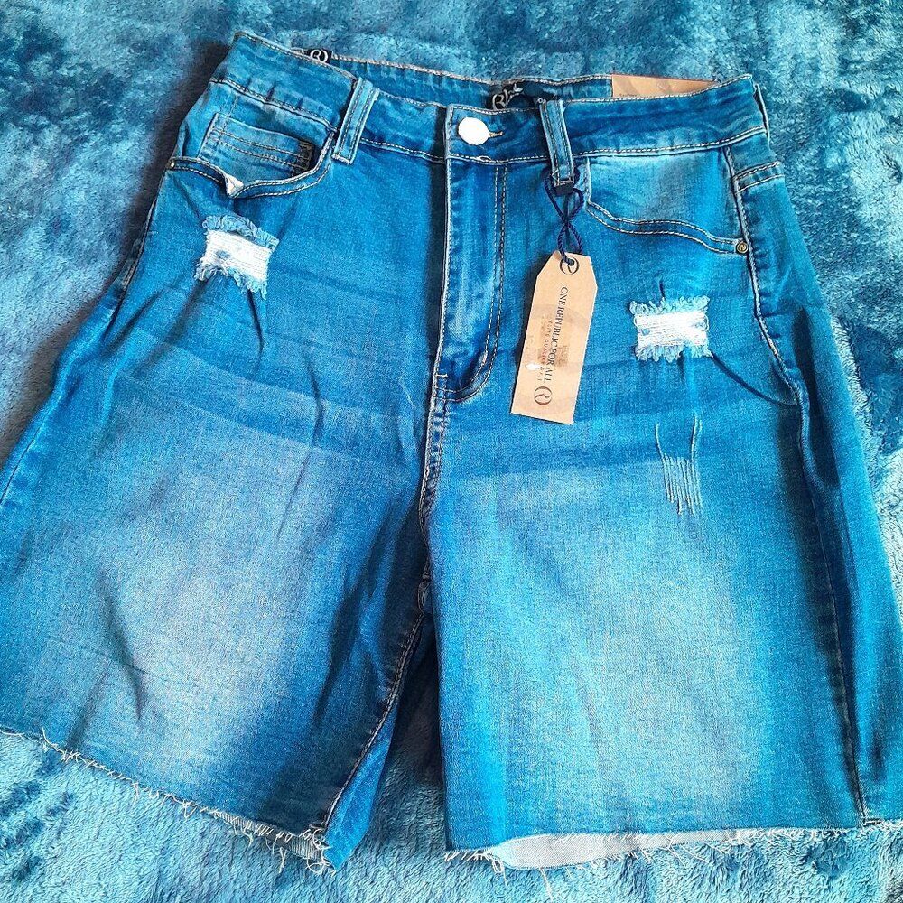 One Republic For All Women’s Denim Jean Shorts Size 10 NWT 1